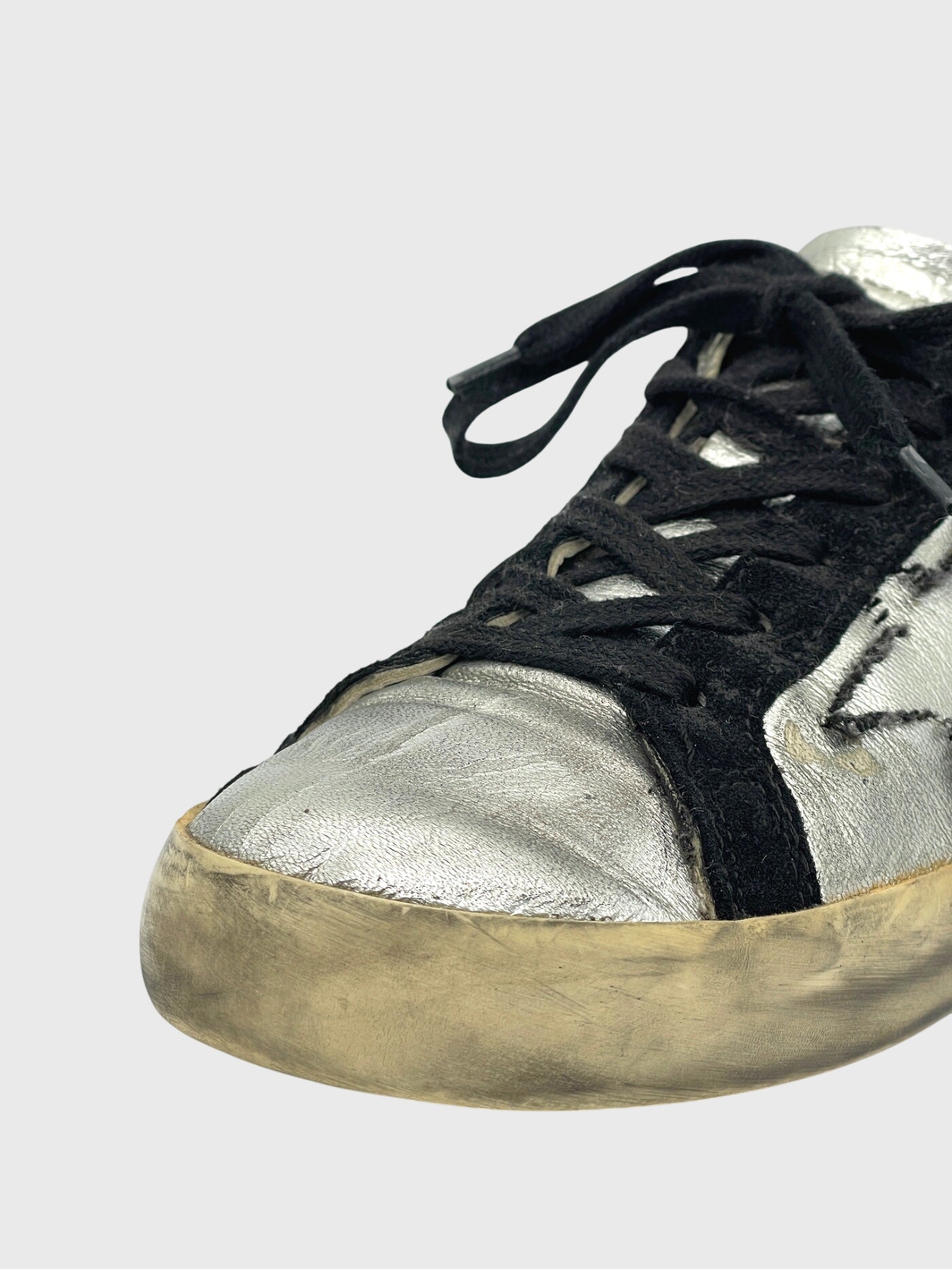 Golden Goose Superstar Low Top Sneaker EU 36 Metallic - Image 6