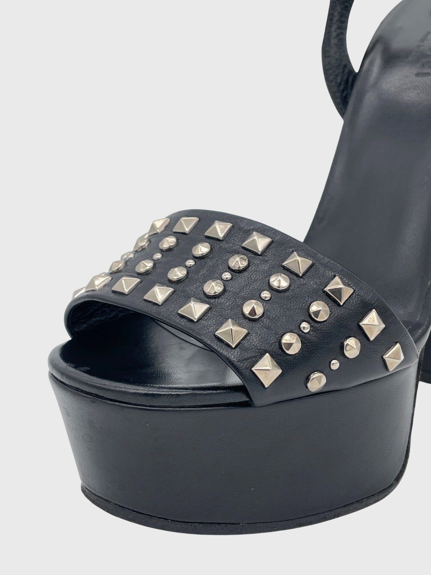 Gucci Leila Ankle Strap Sandale mit Absatz EU 37.5 Schwarz - Image 5
