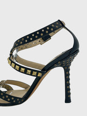 Jimmy Choo Inga Leather Sandale mit Absatz EU 36.5 Schwarz - Image 6