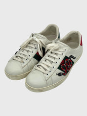 Gucci Ace Kingsnake Low Top Sneaker EU 41 Weiß
