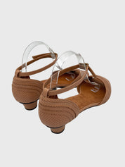 Chie Mihara D'Orsay Peep-Toe Sandale mit Absatz EU 40.5 Braun