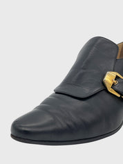 Sergio Rossi Buckle Heel Loafer EU 38.5 Schwarz - Image 6