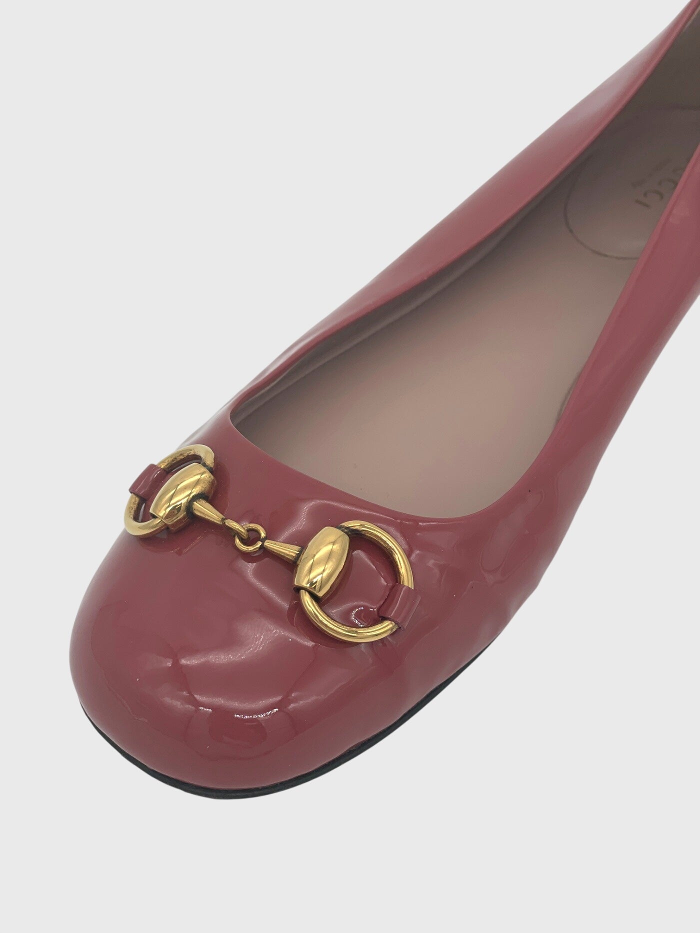 Gucci Peyton Horsebit Ballerina EU 38.5 Rot - Image 6