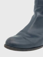 Sergio Rossi Leather Stiefel EU 39.5 Blau - Image 6