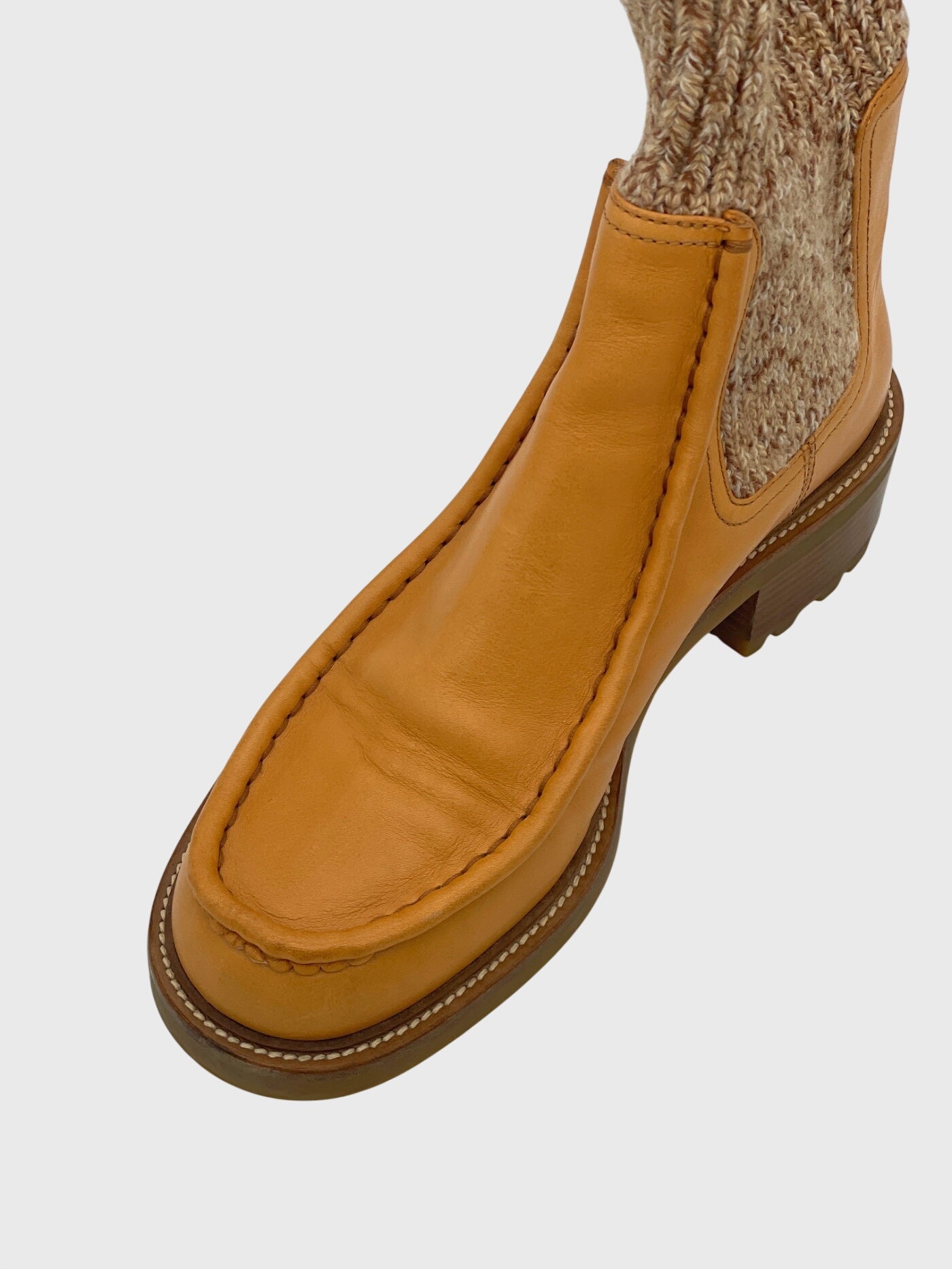 Chloé Jamie Flat Chelsea EU 39 Beige