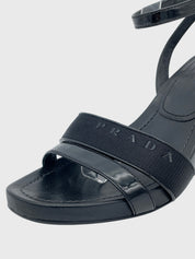 Prada Sport Sandale mit Absatz EU 38 Schwarz - Image 6