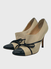 Manolo Blahnik Cap Toe Ankle Boot EU 37.5 Beige