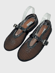 Alaïa Mesh Mary Jane Ballerina EU 37 Schwarz