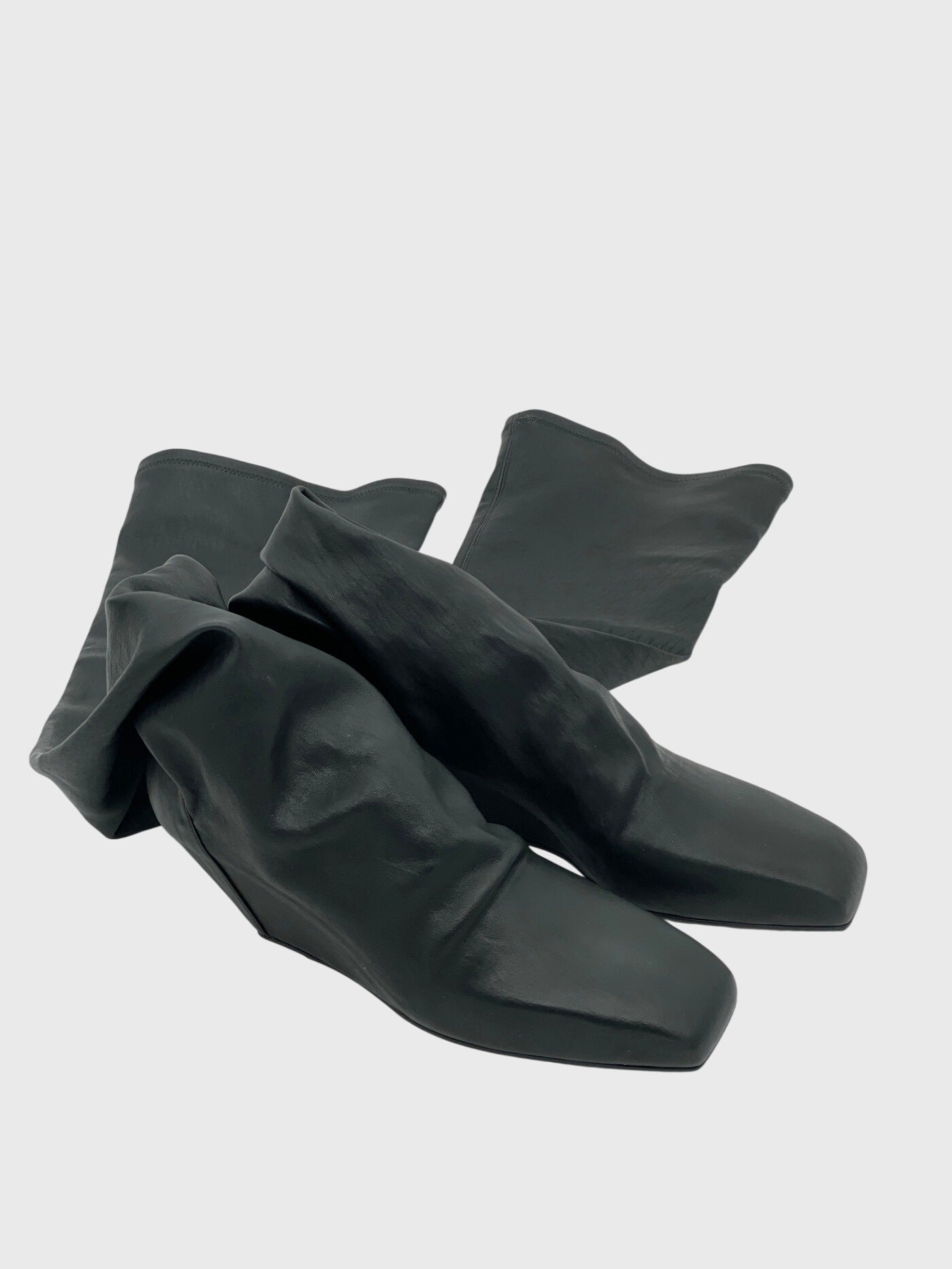 Rick Owens Cantilever Overknee Stiefel EU 36 Schwarz
