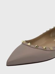 Valentino Garavani Rockstud Ballerina EU 40 Beige - Image 5