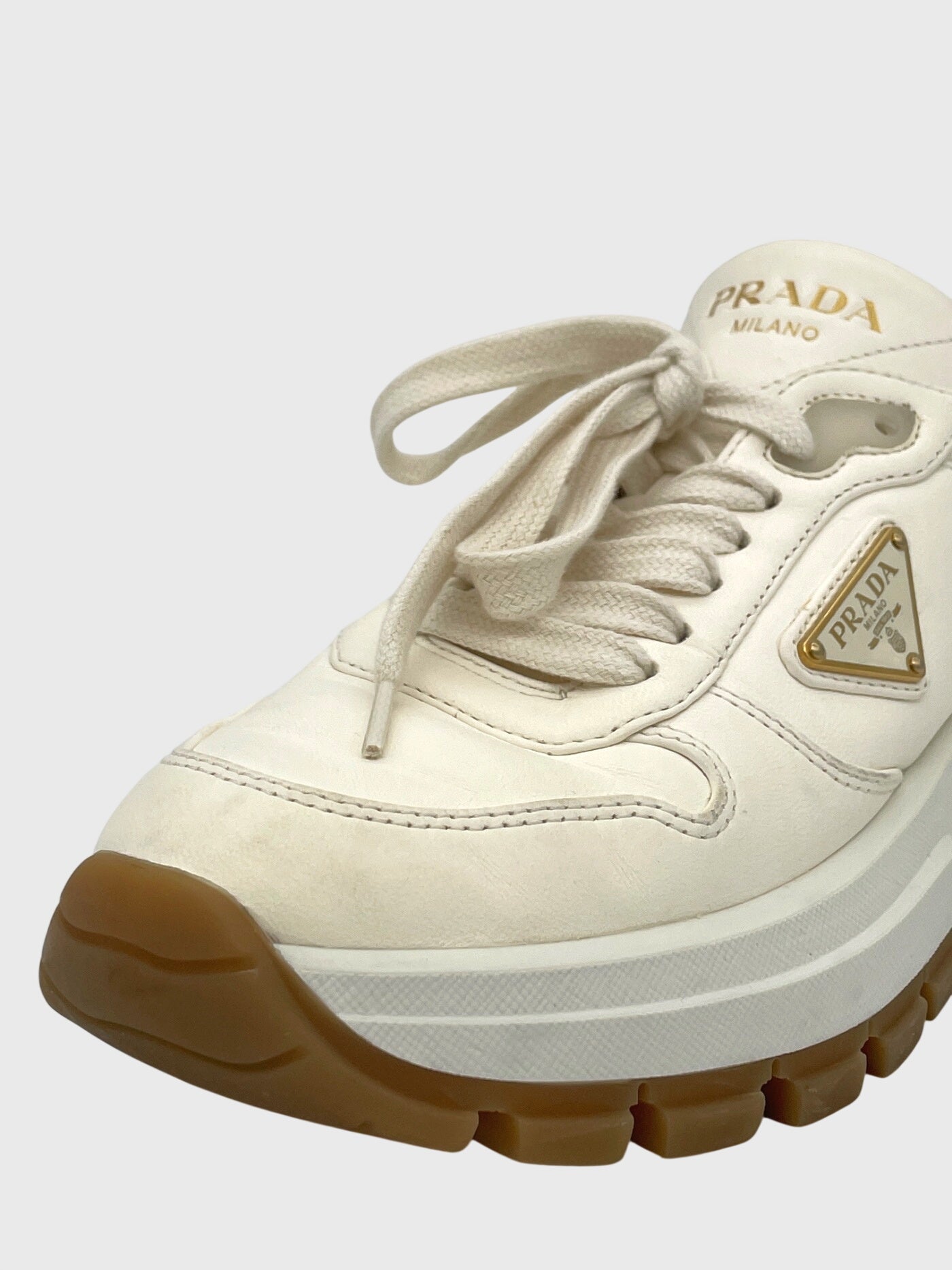 Prada Prax 01 Platform Sneaker EU 38 Weiß - Image 6