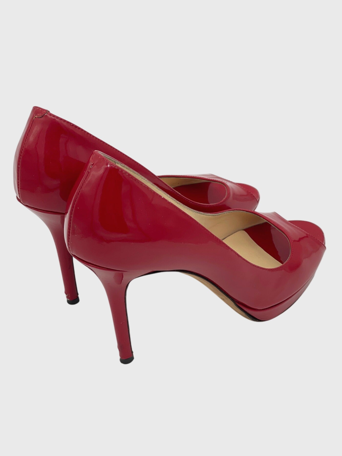 Jimmy Choo Luna Plateau Pump EU 38.5 Rot