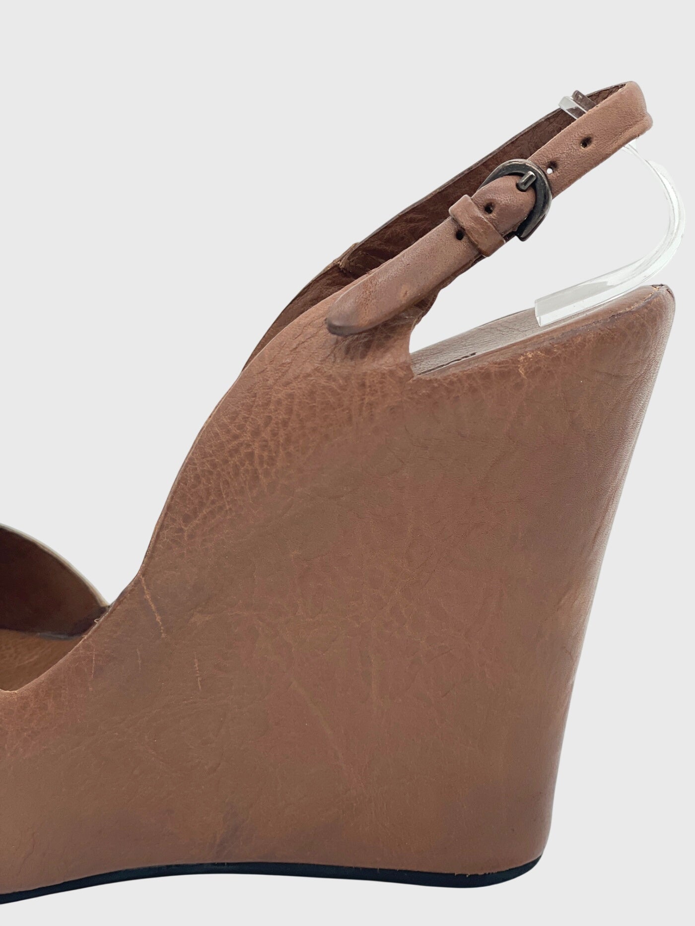 Roberto del Carlo Wedge Sandale mit Absatz EU 38.5 Braun - Image 7