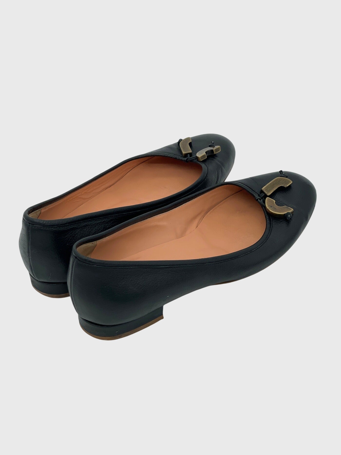 Charles Jourdan with Metal Detail Ballerina EU 37 Schwarz