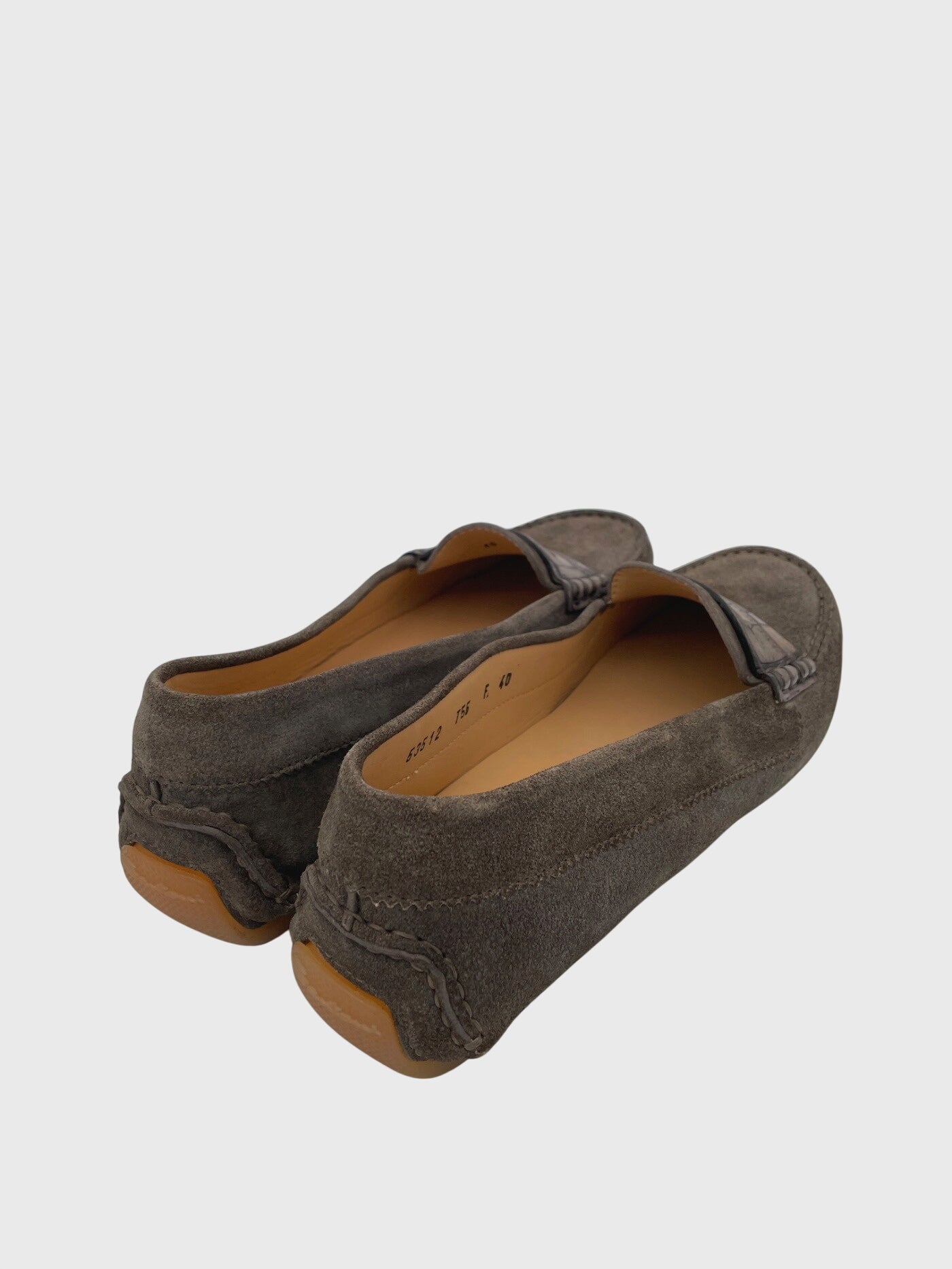 Santoni Suede Driving Loafer Mokassin EU 40 Braun
