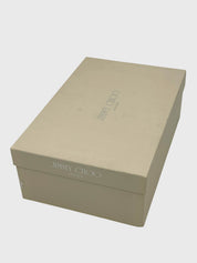 Jimmy Choo Pathos Patent Leather Sandale mit Absatz EU 35.5 Beige - Image 6