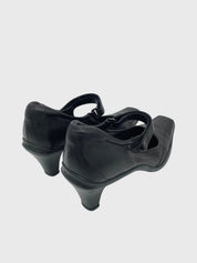 Prada Mary Jane Klassischer Pump EU 39.5 Schwarz