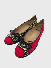 Stuart Weitzman Sleek Bow Flat Ballerina EU 40.5 Mehrfarbig
