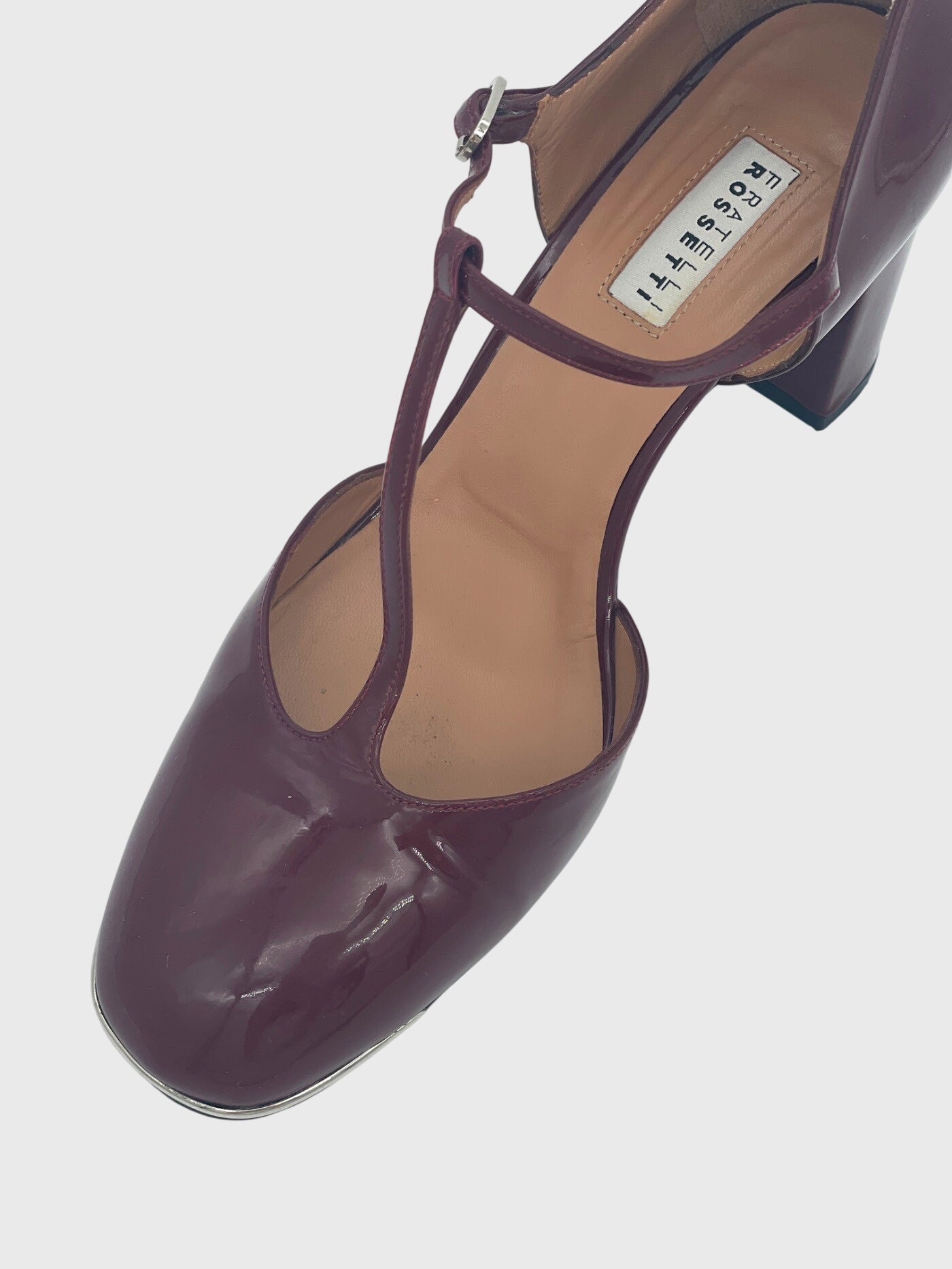 Fratelli Rossetti T-Strap Patent Pump EU 38 Rot - Image 6