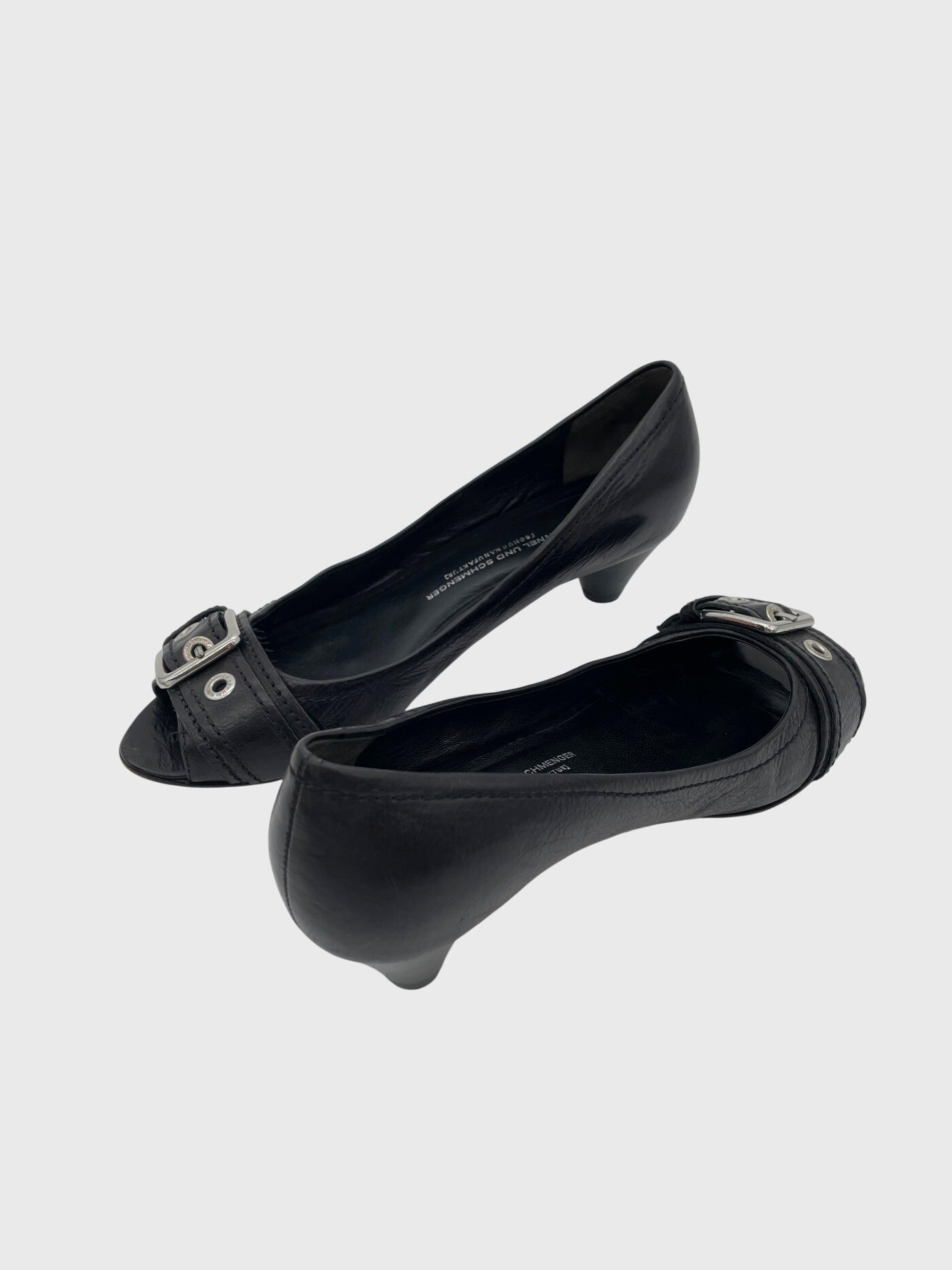 Kennel & Schmenger Sara Buckle Peep-Toe Pump EU 39.5 Schwarz