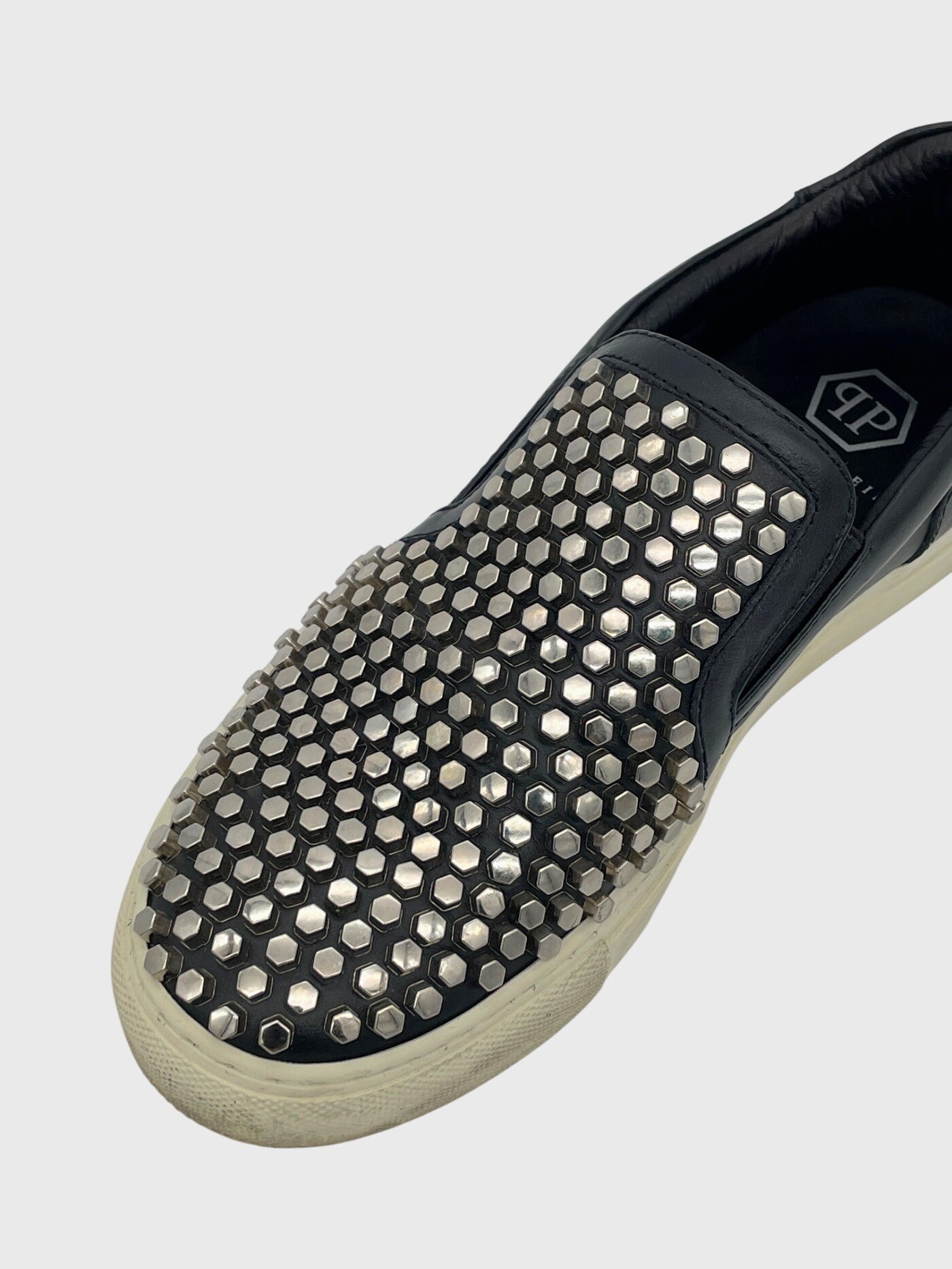 Philipp Plein Studded Nappa Slip-On Sneaker EU 37 Schwarz - Image 6