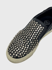 Philipp Plein Studded Nappa Slip-On Sneaker EU 37 Schwarz - Image 6