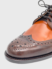 CLOSED Two-Tone Brogue Derby EU 38 Braun - Image 6