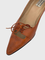 Alberta Ferretti Leather Pump EU 37 Braun - Image 6