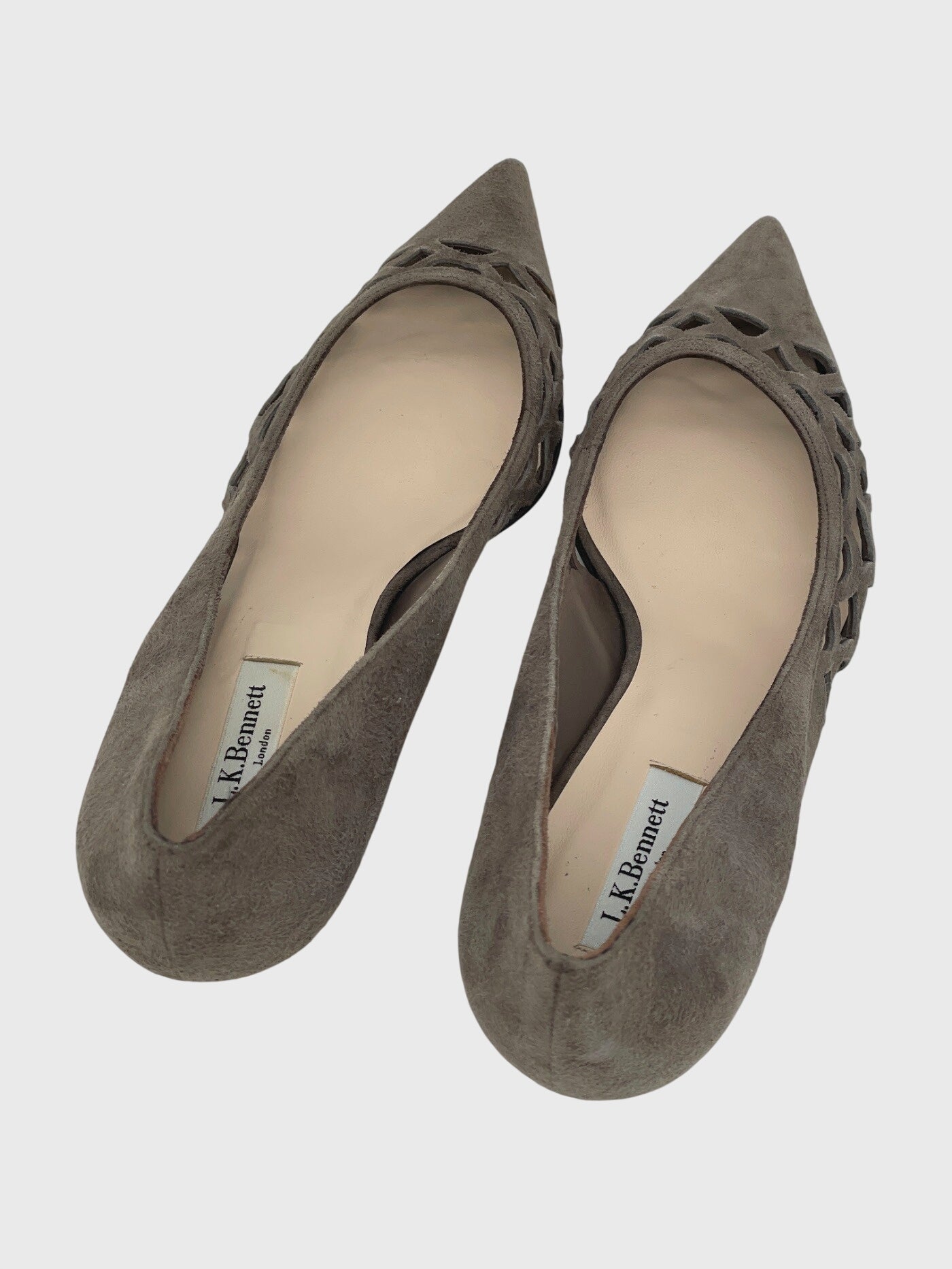L.K.Bennet Suede Kitten Heel EU 41 Braun