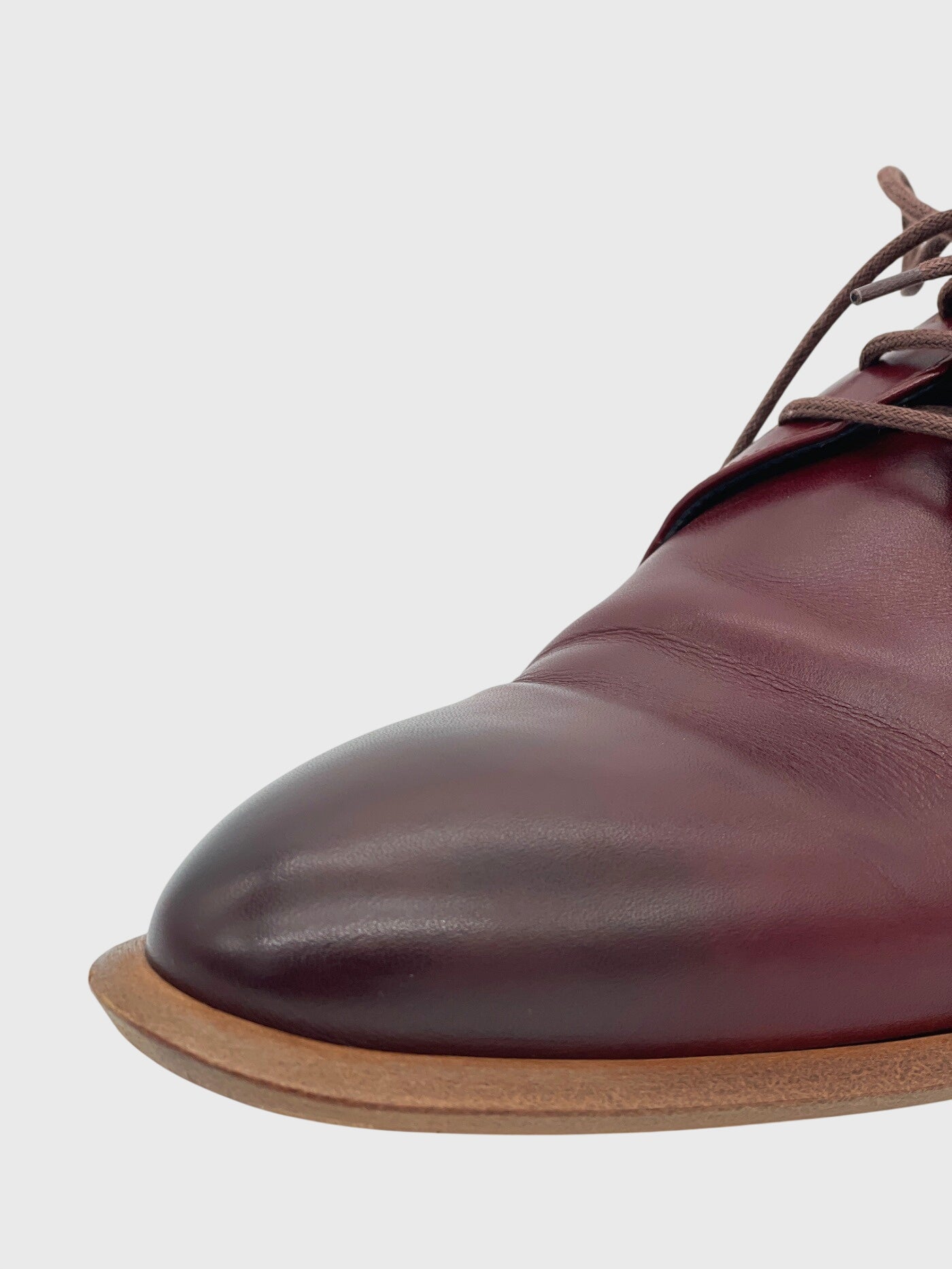 Celine Phoebe Philo Schmooth Calfskin Derby EU 38 Braun - Image 6