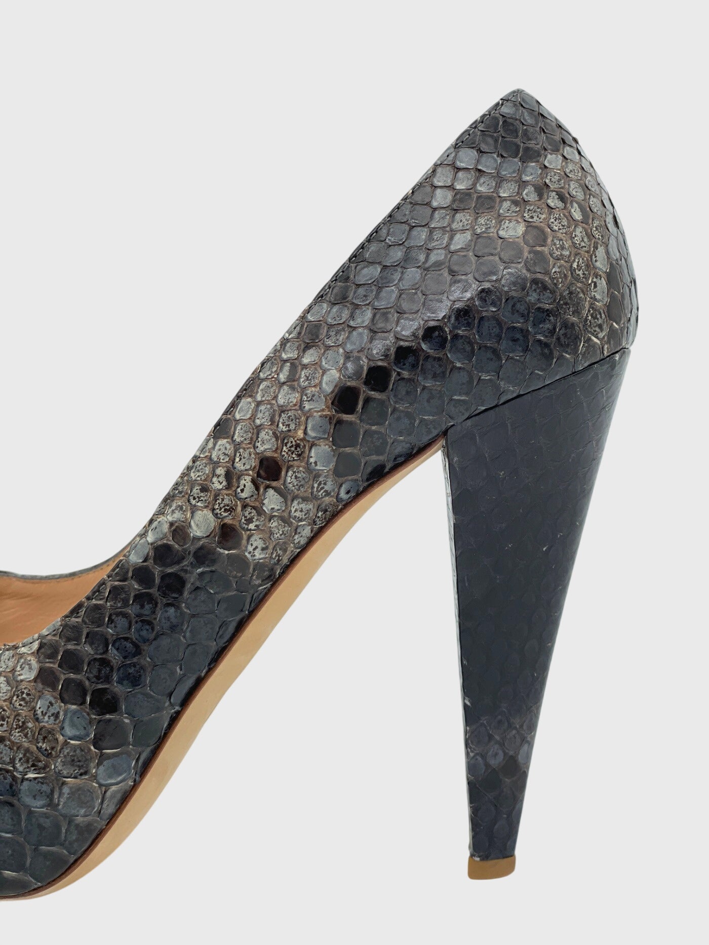 Bally Python Peep-Toe Plateau Pump EU 40 Mehrfarbig - Image 6