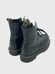 Dr. Martens 1460 8-Loch Croc Emboss Combat Stiefel EU 36 Schwarz