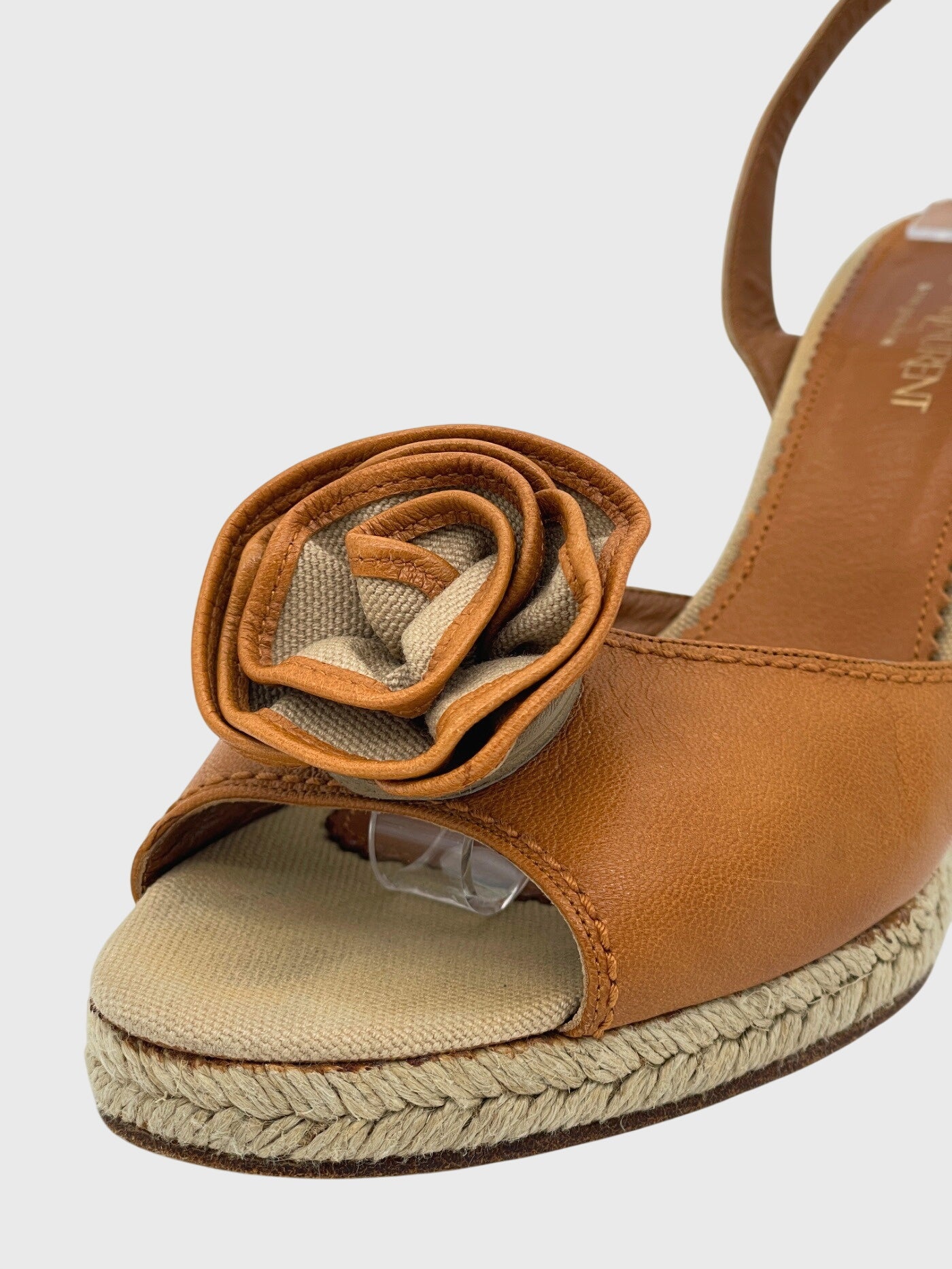 Saint Laurent / YSL Espadrille Sandale mit Absatz EU 39 Braun - Image 6