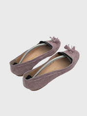 Santoni Tassel Suede Ballerina EU 38 Lila