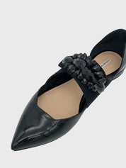 Emporio Armani Patent Leather Ballerina EU 38.5 Schwarz - Image 6