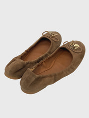 See by Chloe Suede Ballerina EU 39.5 Beige