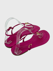 Tory Burch Capri Strap Zehensteg Sandale EU 39 Pink