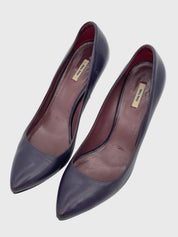 Miu Miu Pointed-Toe Leather Pump EU 36.5 Lila