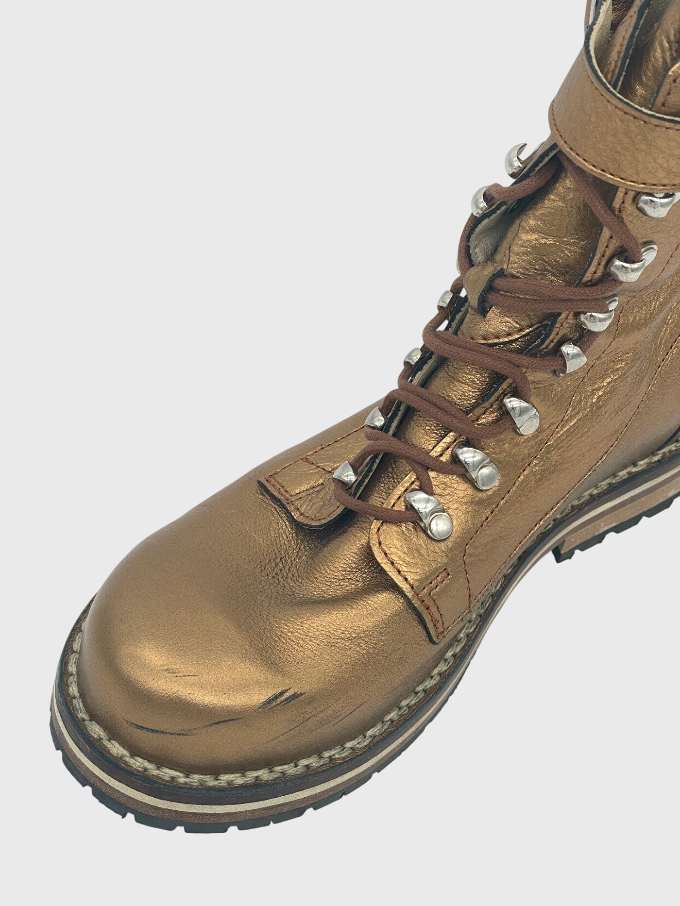 Luis Trenker Alpin-Lifestyle Combat Stiefel EU 38 Metallic - Image 6