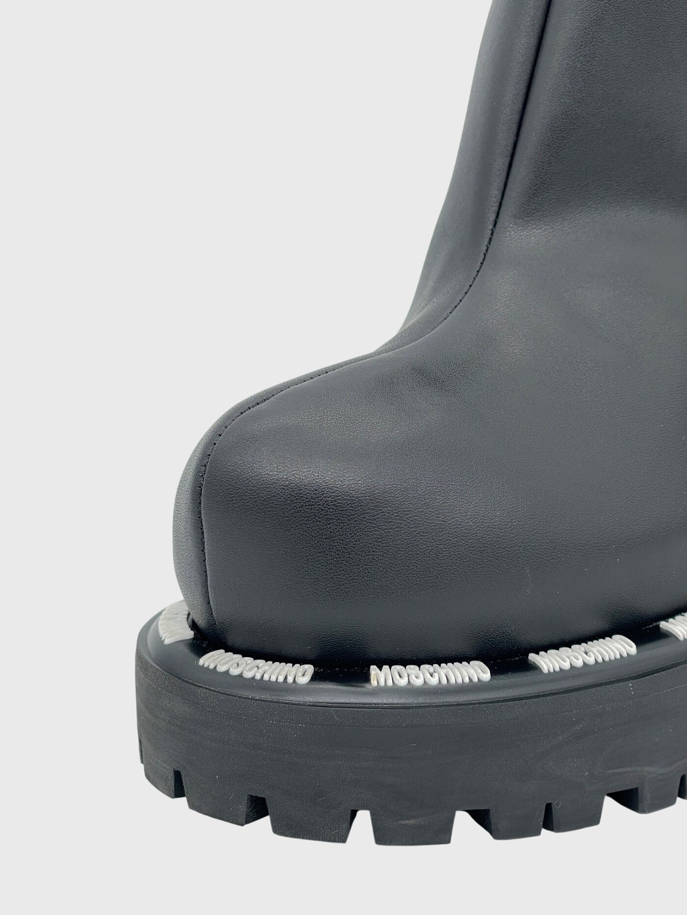 Moschino Shoes Leather Ankle Boot EU 40 Schwarz - Image 6