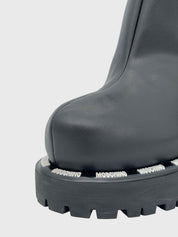 Moschino Shoes Leather Ankle Boot EU 40 Schwarz - Image 6