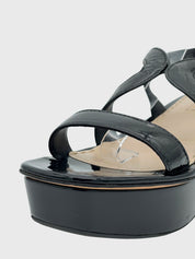 Prada Wedge Heels Sandale mit Absatz EU 41 Schwarz - Image 6