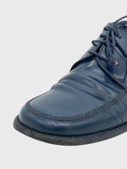 Prada Chunky Block Heel Oxford EU 38.5 Blau - Image 6