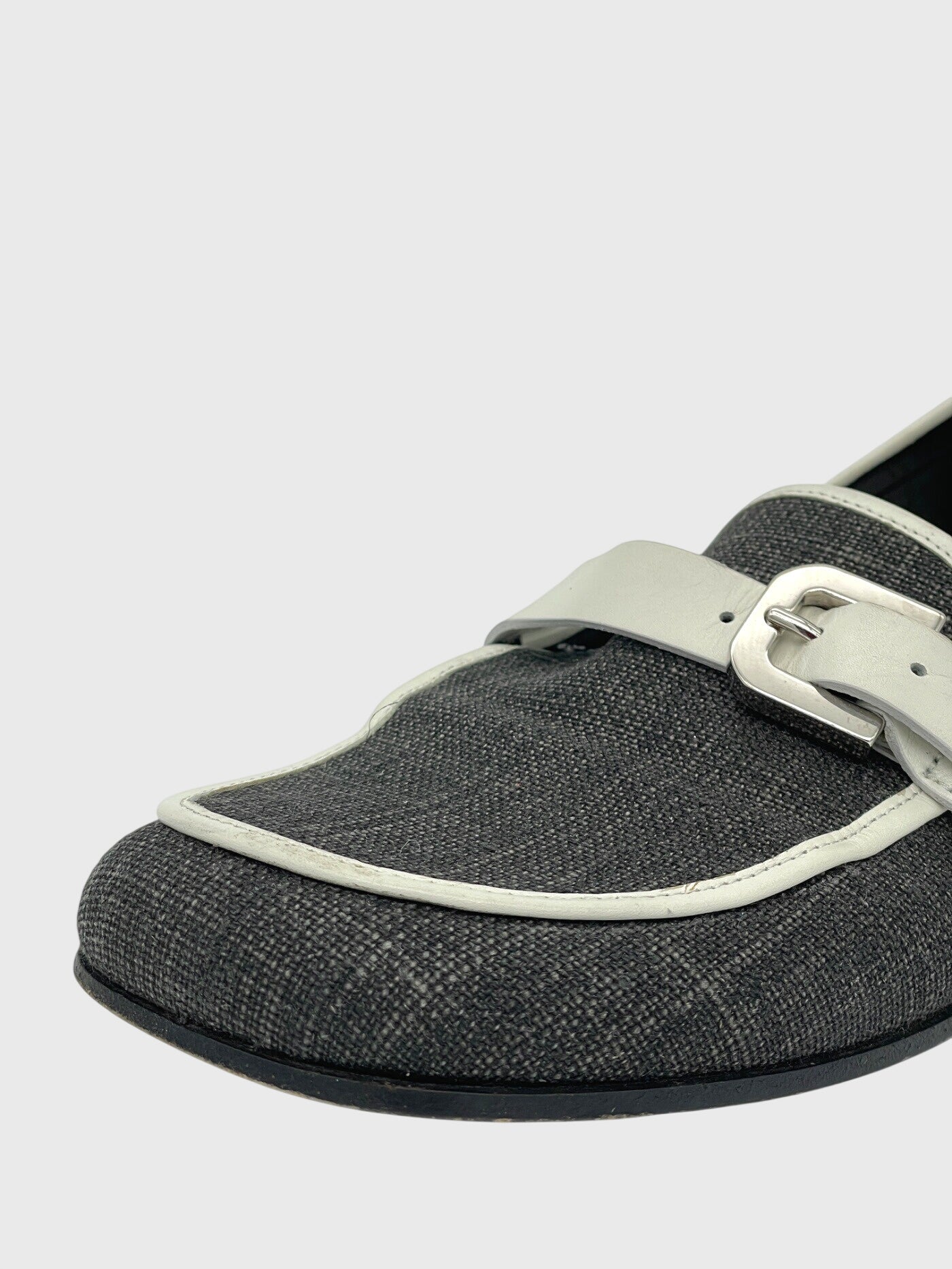 Bally Canva Loafer EU 39.5 Grau - Image 6