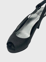 Stuart Weitzman Glitter Platform Slingback EU 38 Schwarz - Image 6