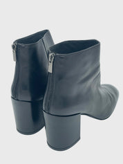 Stuart Weitzman Leder Ankle Boot EU 41 Schwarz
