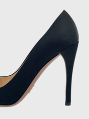 Prada Satin Pointed-Toe Pump EU 37 Schwarz - Image 6