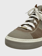 Jimmy Choo Leather & Suede High Top Sneaker EU 40 Braun - Image 6