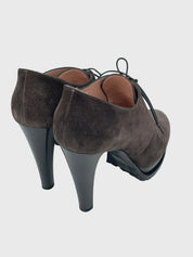 Giorgio Armani Laced High Heel Pump EU 38.5 Braun