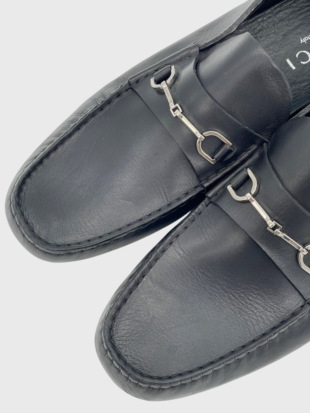 Gucci Horsebit Mokassin EU 44.5 Schwarz - Image 6